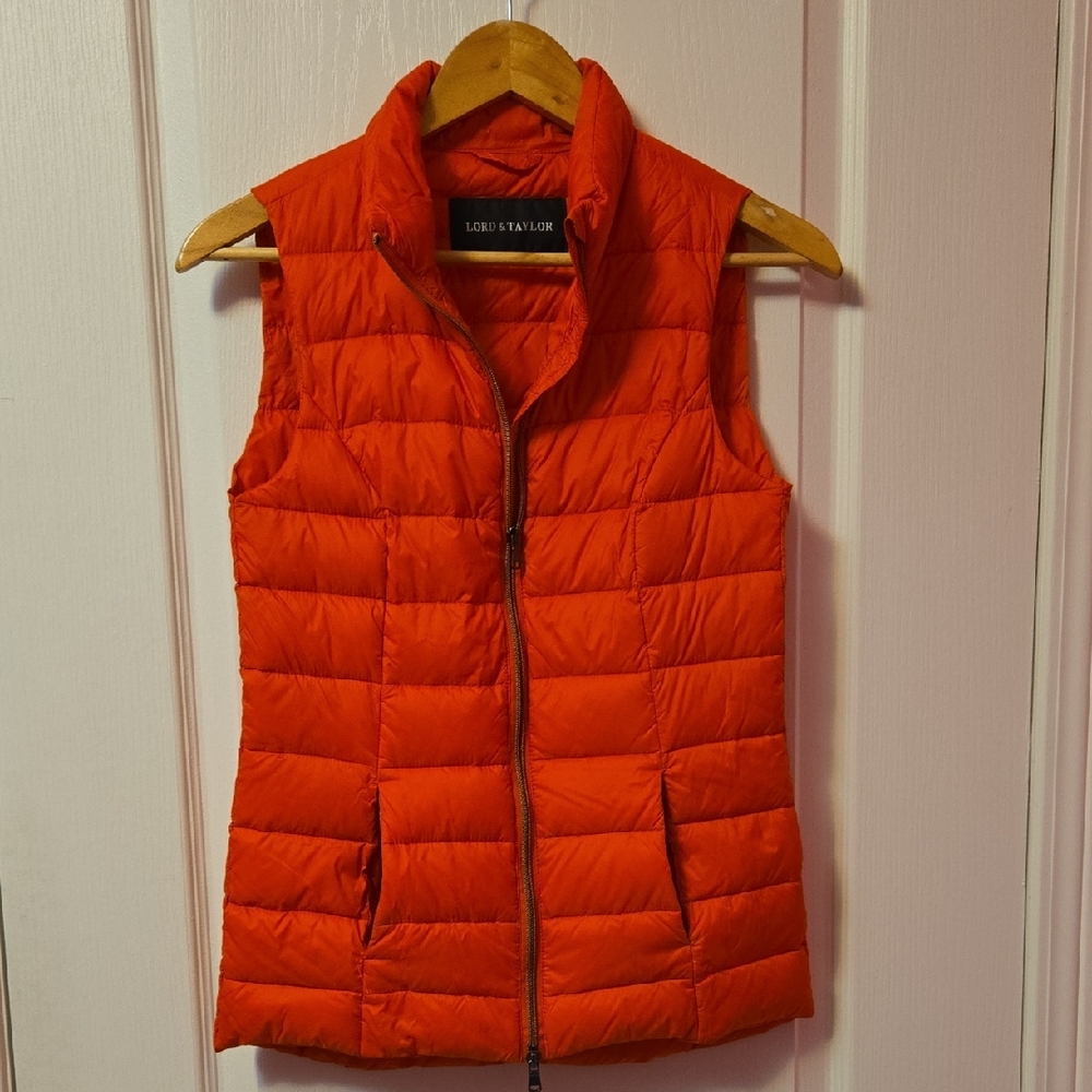Lord & Taylor Women's Fiery Red Puffer Vest